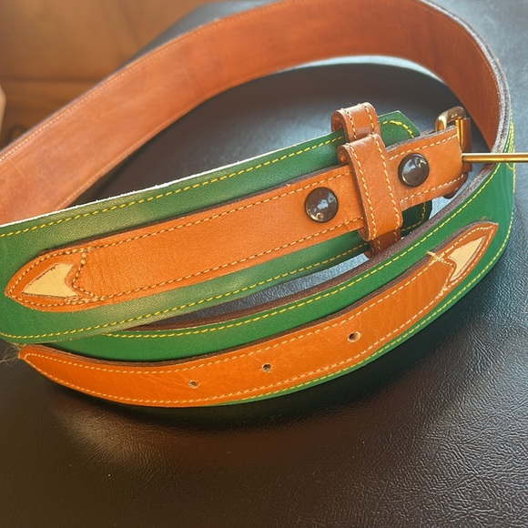 Ralph Lauren vintage western LEATHER belt - Picture 3 of 11